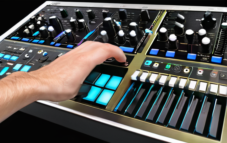 신디사이저 초보자 입문 - **Image Prompt 1: The Alchemist of Sound**
    A captivating, medium shot of an individual, gender-n...