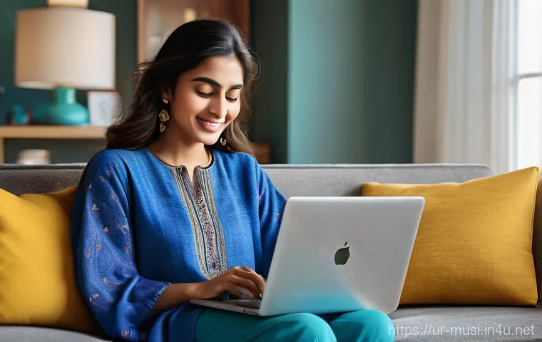 기타 해외 직구 팁 - **Prompt:** A vibrant and inviting scene of a young Pakistani woman, in her late twenties, gracefull...