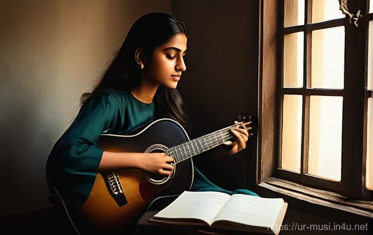 기타 명곡 분석 - **Fusion of Tradition and Modernity in Pakistani Music**
    A dynamic, visually stunning image of a...