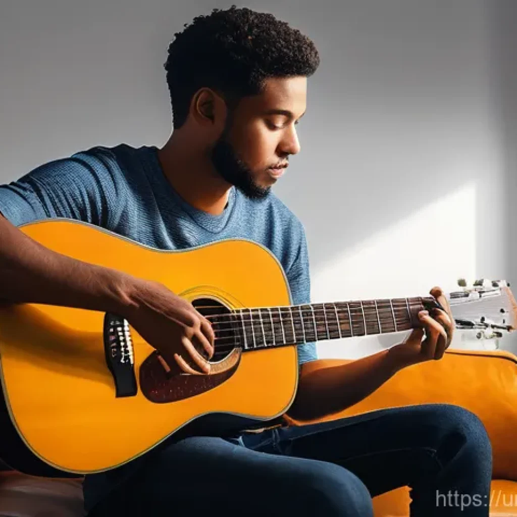 기타 연습 루틴 만들기 - **Prompt 1: The Modern Learner's Journey**
"A young adult (18-25 years old, male or female) with...