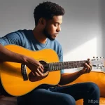 기타 연습 루틴 만들기 - **Prompt 1: The Modern Learner's Journey**
"A young adult (18-25 years old, male or female) with...